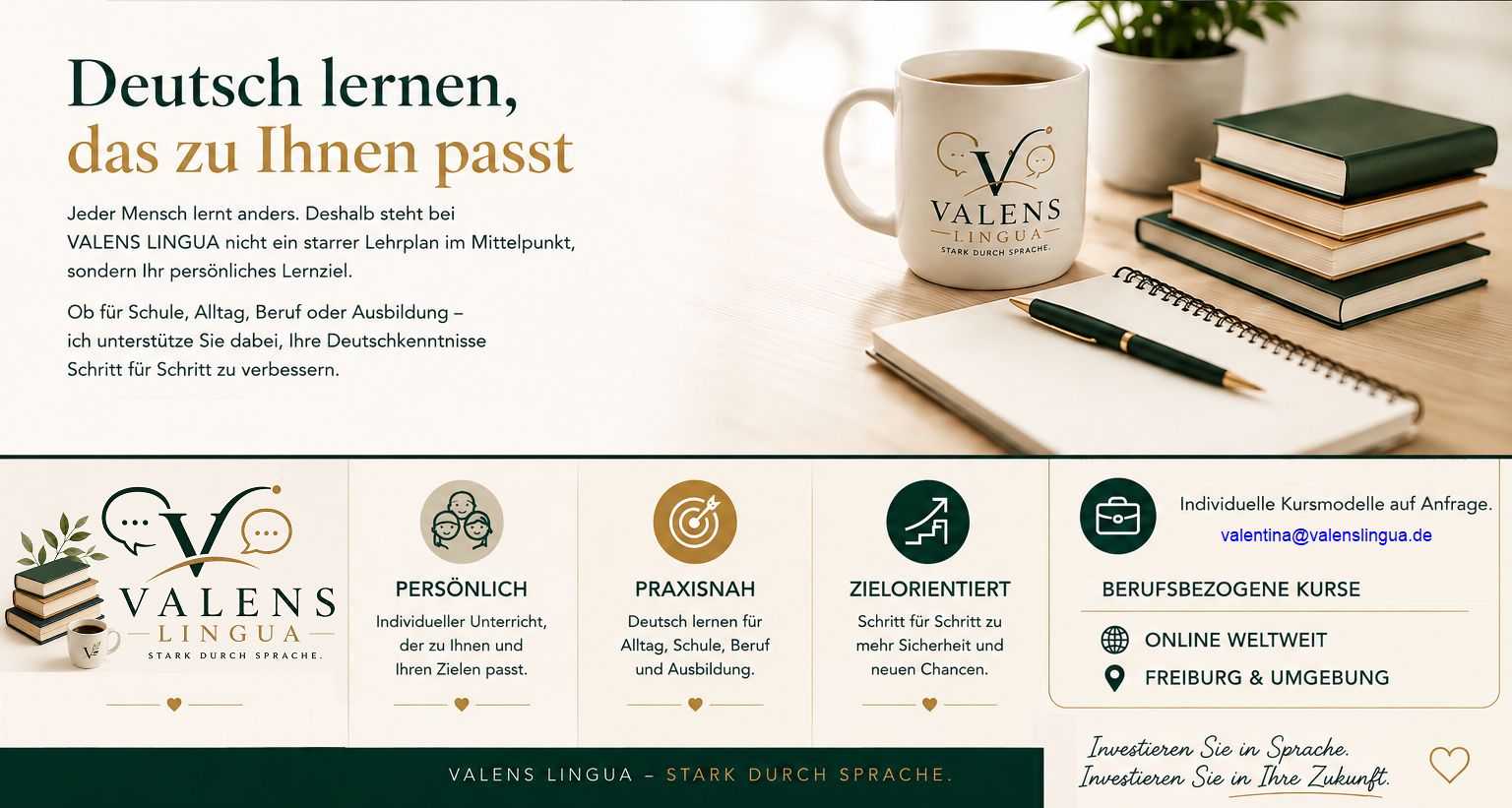 VALENS LINGUA – Deutschunterricht persönlich, praxisnah und zielorientiert